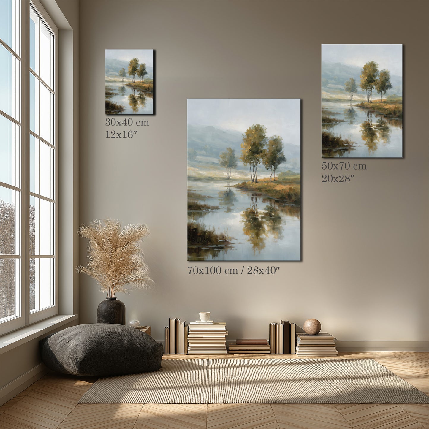 Classic Peaceful Nature Painting Canvas Print
