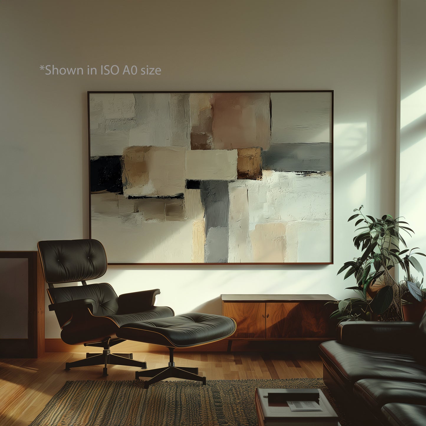 Modern Block Geometric Print