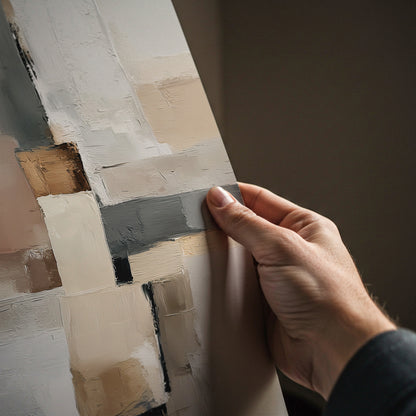 Modern Block Geometric Print