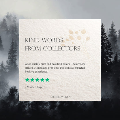 Misty Forest Landscape Print