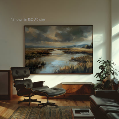 Marshland Landscape Art Print