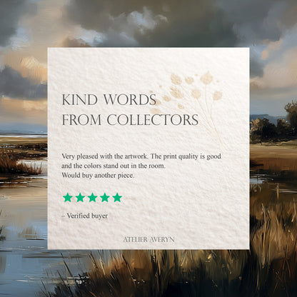 Marshland Landscape Art Print