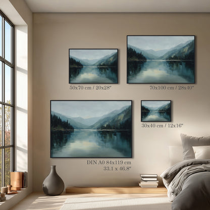 Mountain Lake Reflection Print