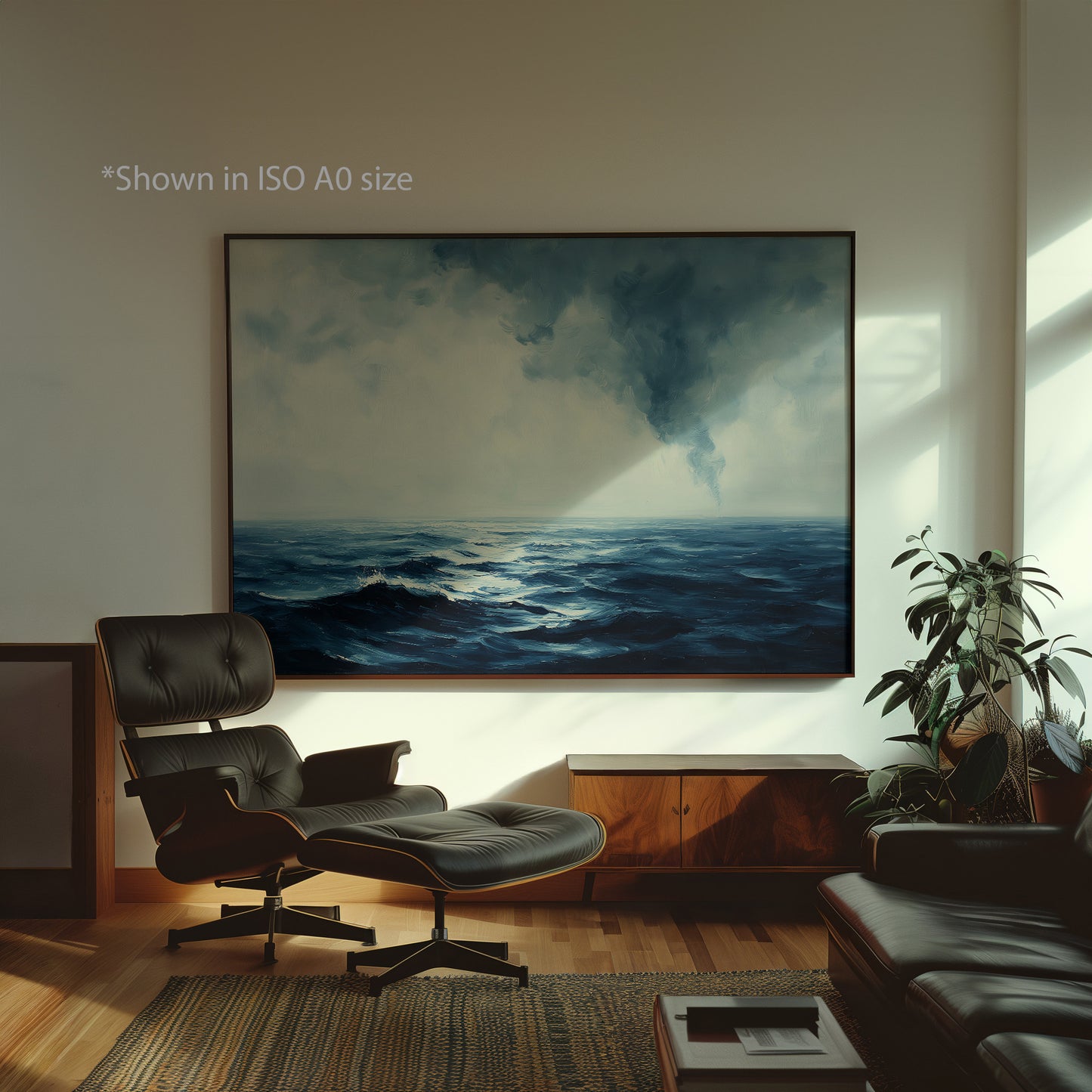 Stormy Ocean Oil Painting Print
