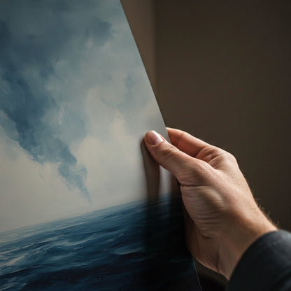 Stormy Ocean Oil Painting Print