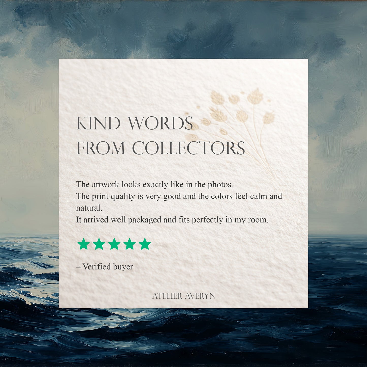 Stormy Ocean Oil Painting Canvas Print