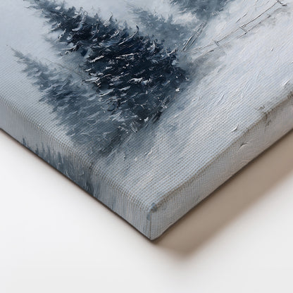 Winter Forest Landscape Scene Canvas Print