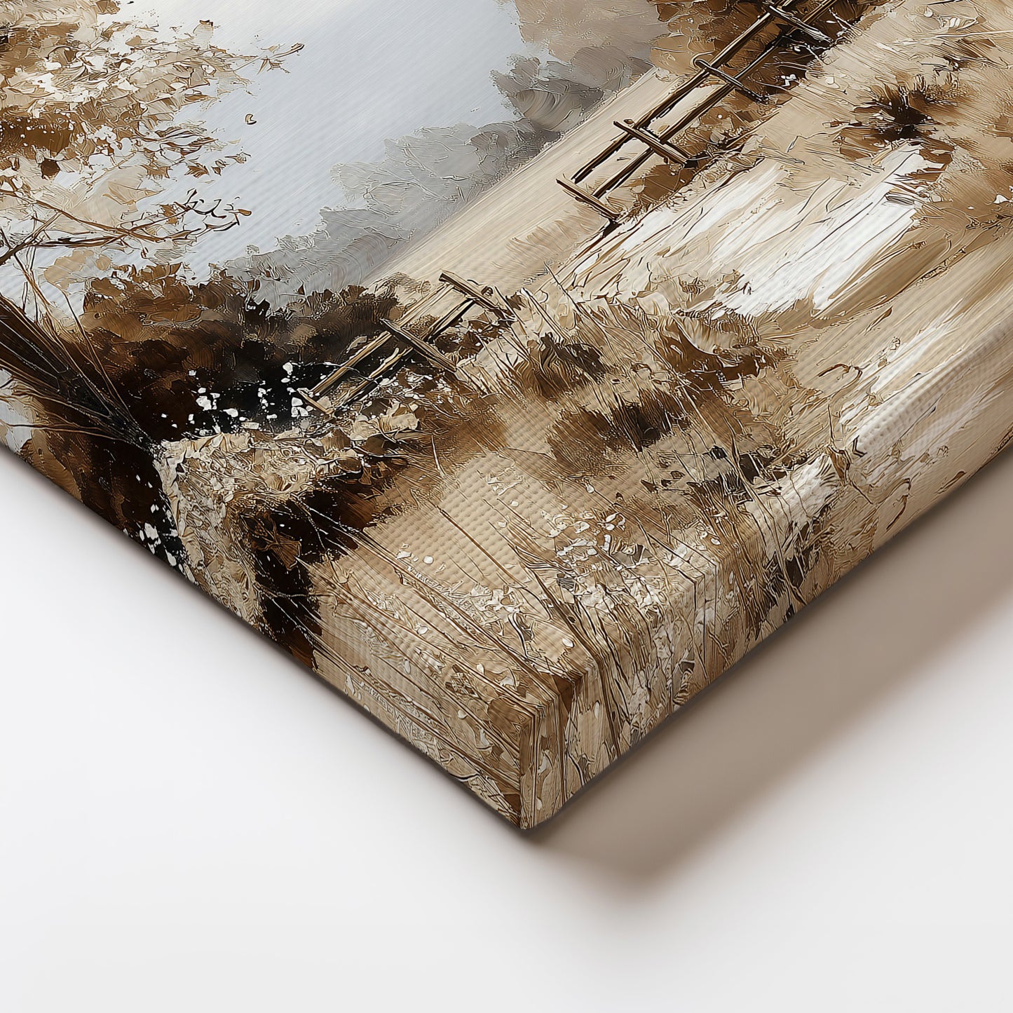 Autumn Landscape Painting Canvas Print