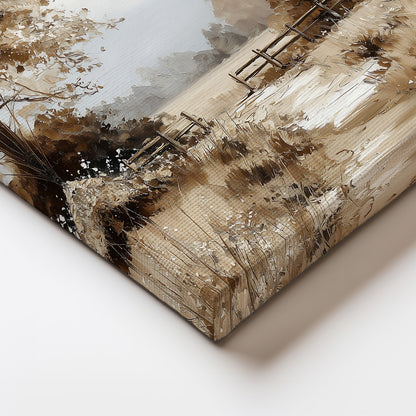 Autumn Landscape Painting Canvas Print