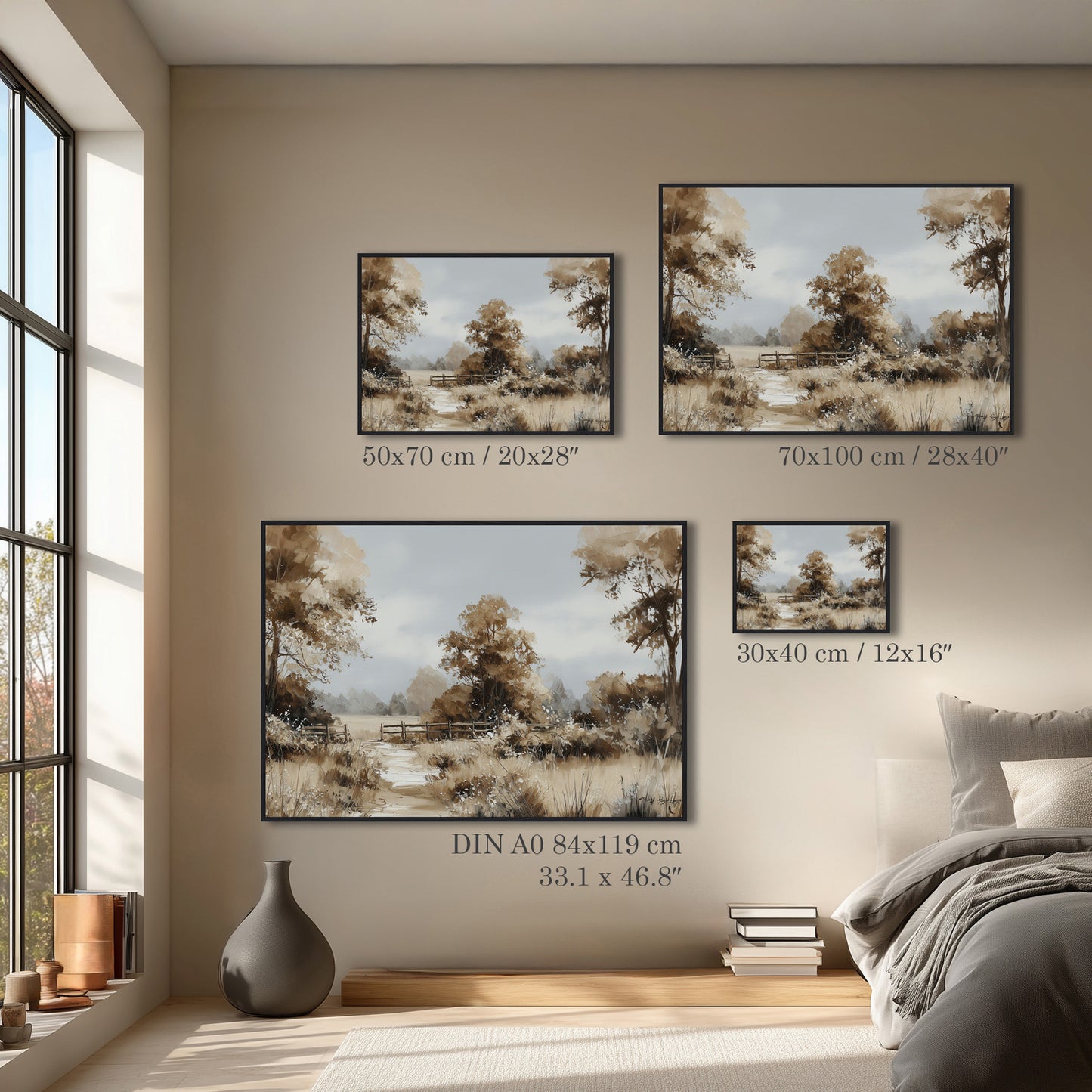 Autumn Landscape Painting Print