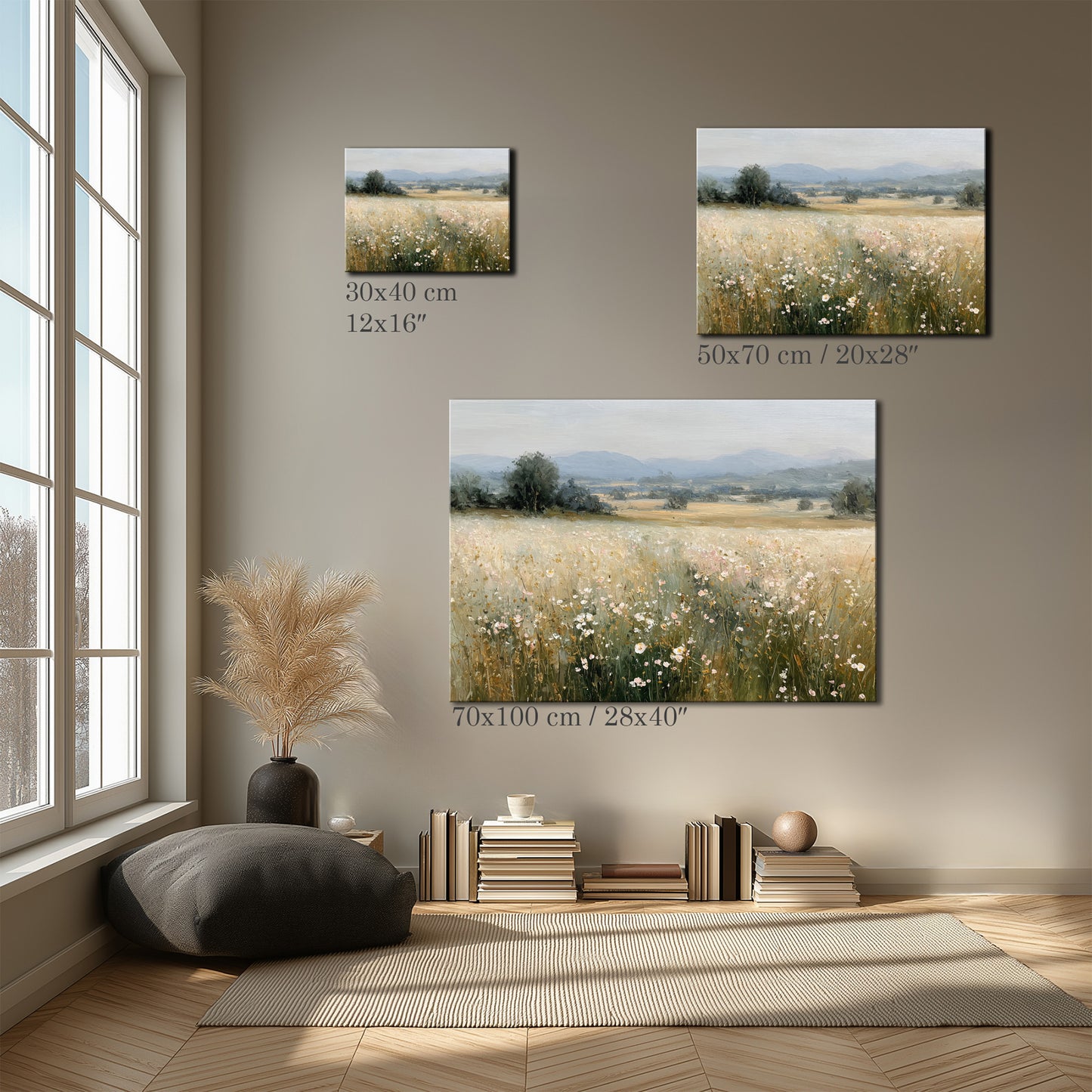 Spring Field Painting Canvas Print