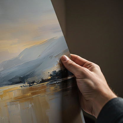 Golden Valley Landscape Painting Print