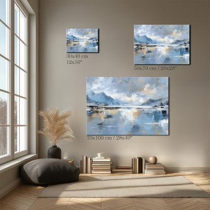 Alpine Lake Landscape Canvas Print
