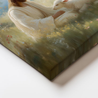 Jesus Spiritual Nature Painting Canvas Print