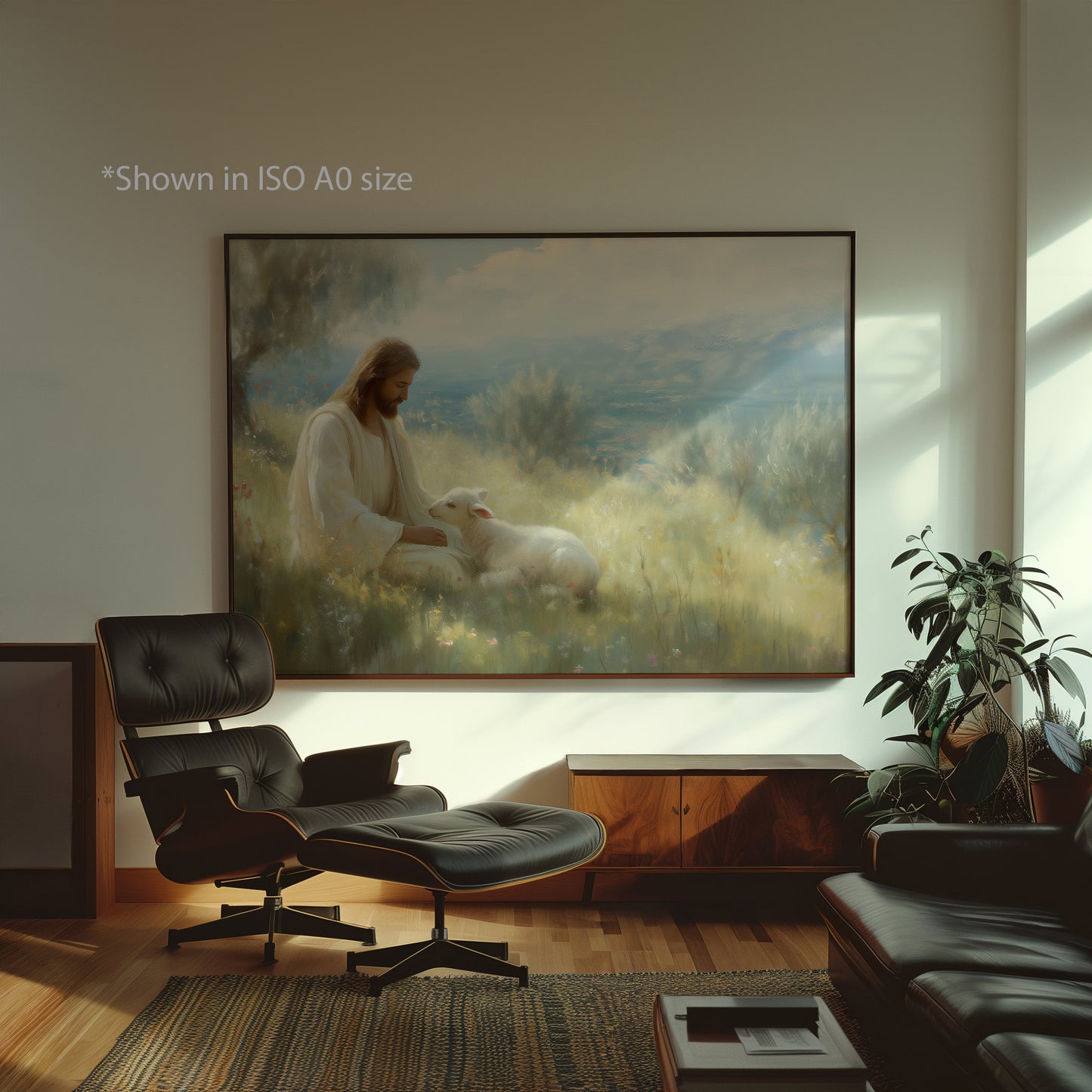 Jesus Spiritual Nature Painting Print