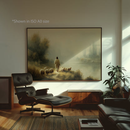 The Shepherd’s Calm Landscape Print