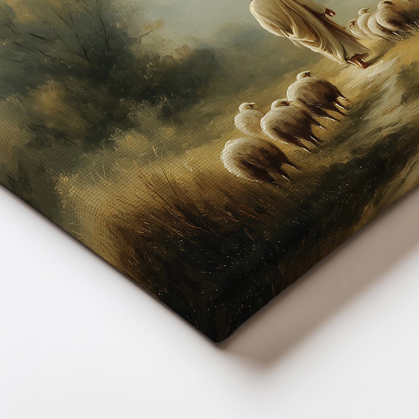 The Shepherd’s Calm Landscape Canvas Print