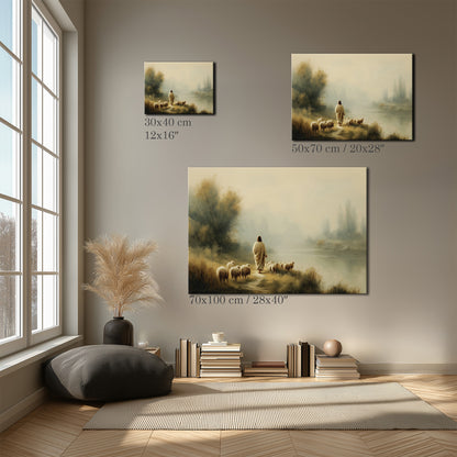 The Shepherd’s Calm Landscape Canvas Print