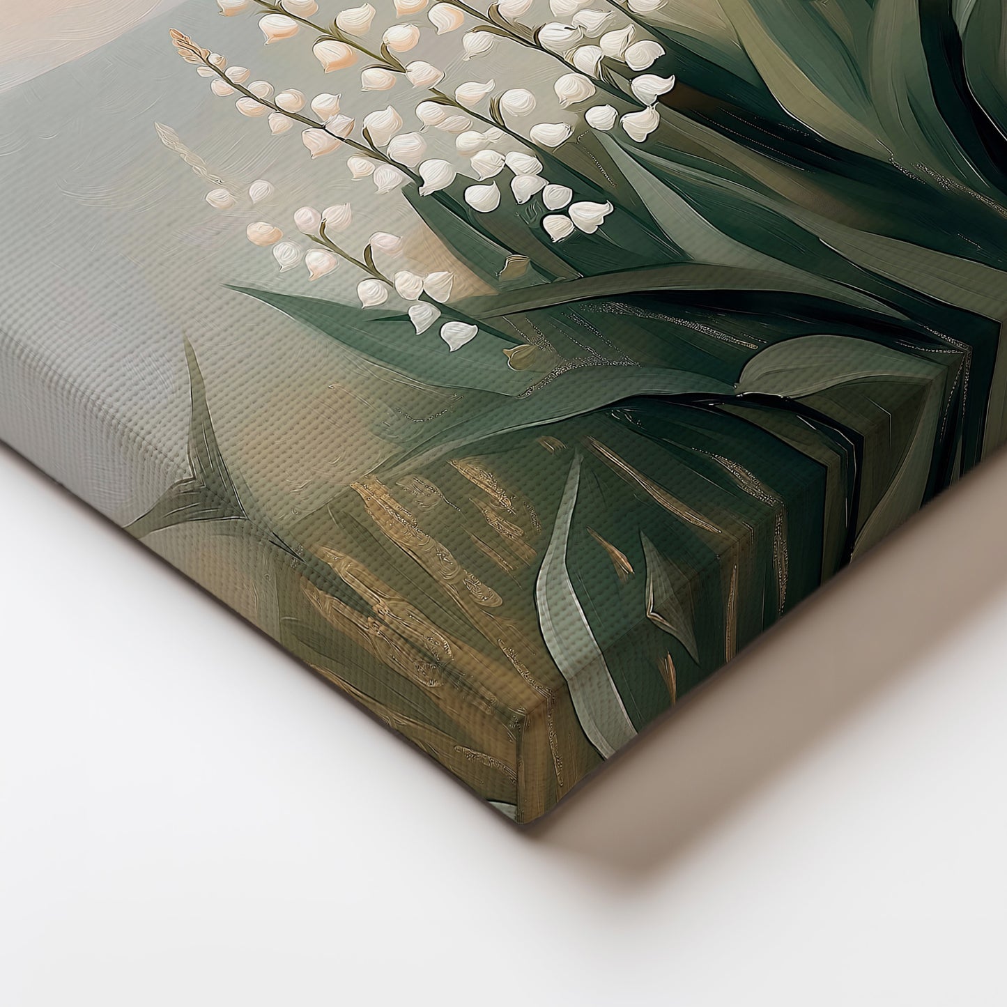 Soft Floral Meadow Landscape Canvas Print