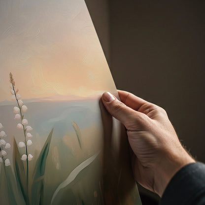 Soft Floral Meadow Landscape Print