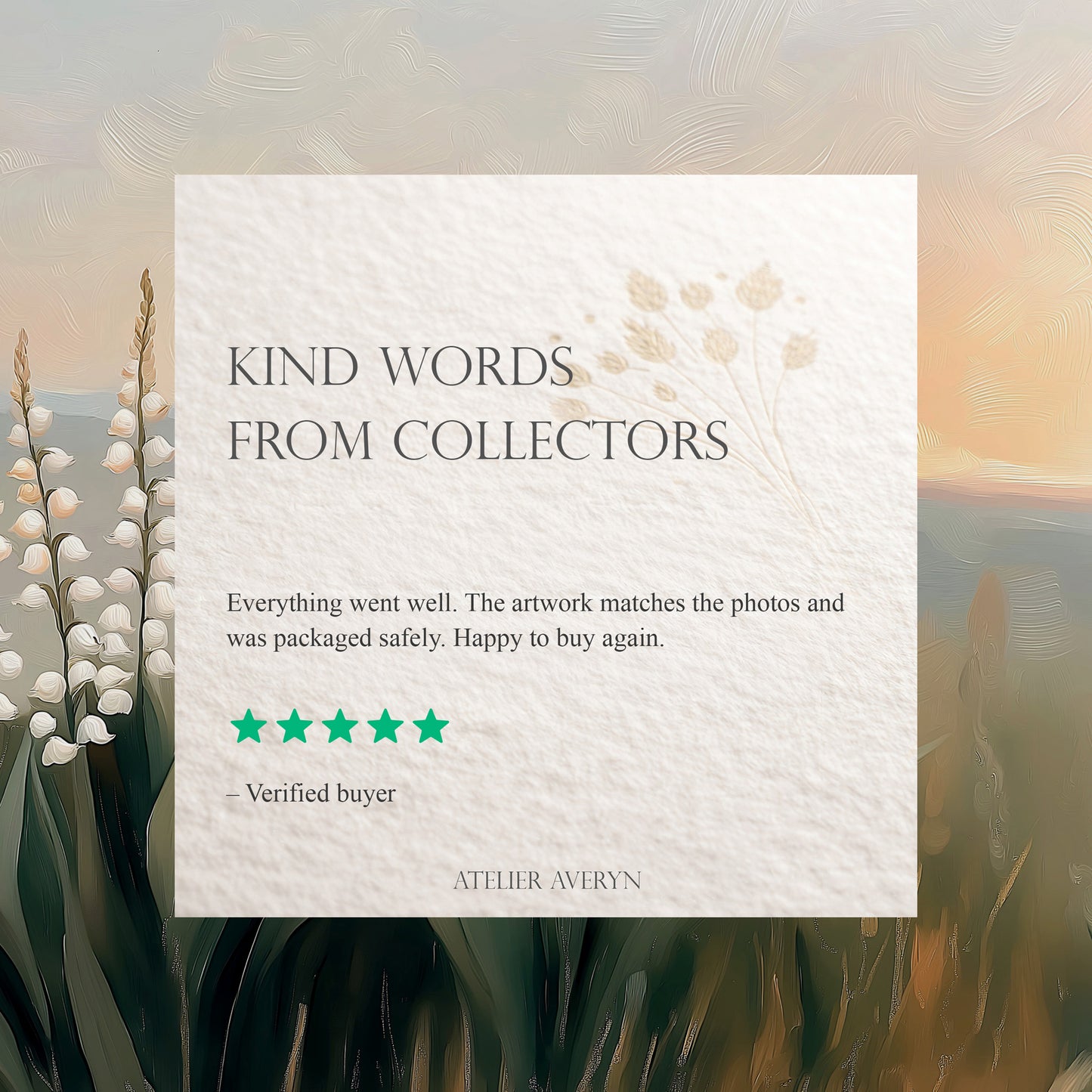 Soft Floral Meadow Landscape Print