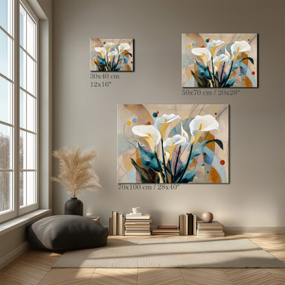 Calla Lily Wall Art Canvas Print
