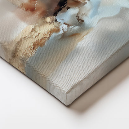 Organic Abstract Painting Canvas Print