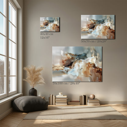 Organic Abstract Painting Canvas Print