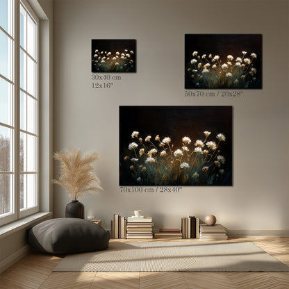 Flowers After Dark Canvas Print