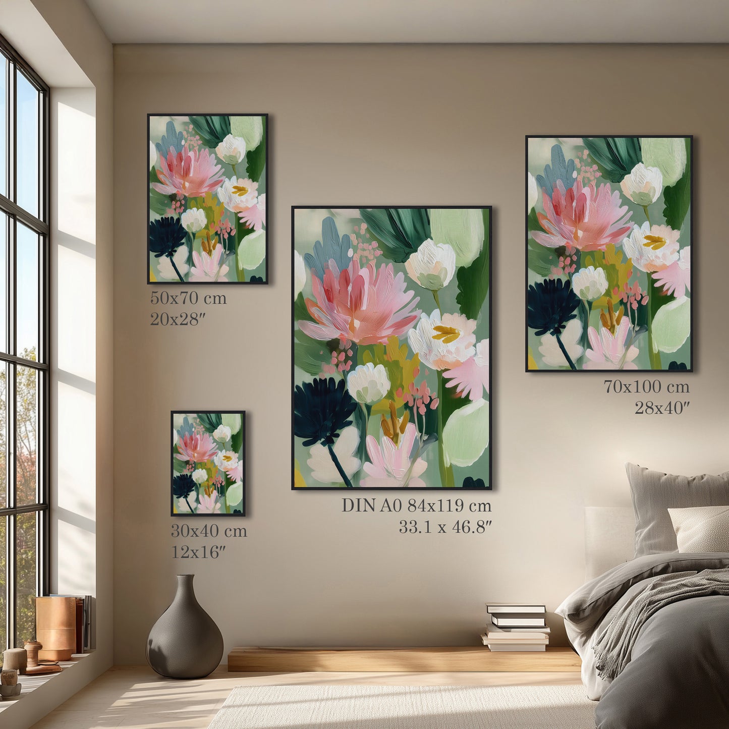 Modern Floral Wall Art Print