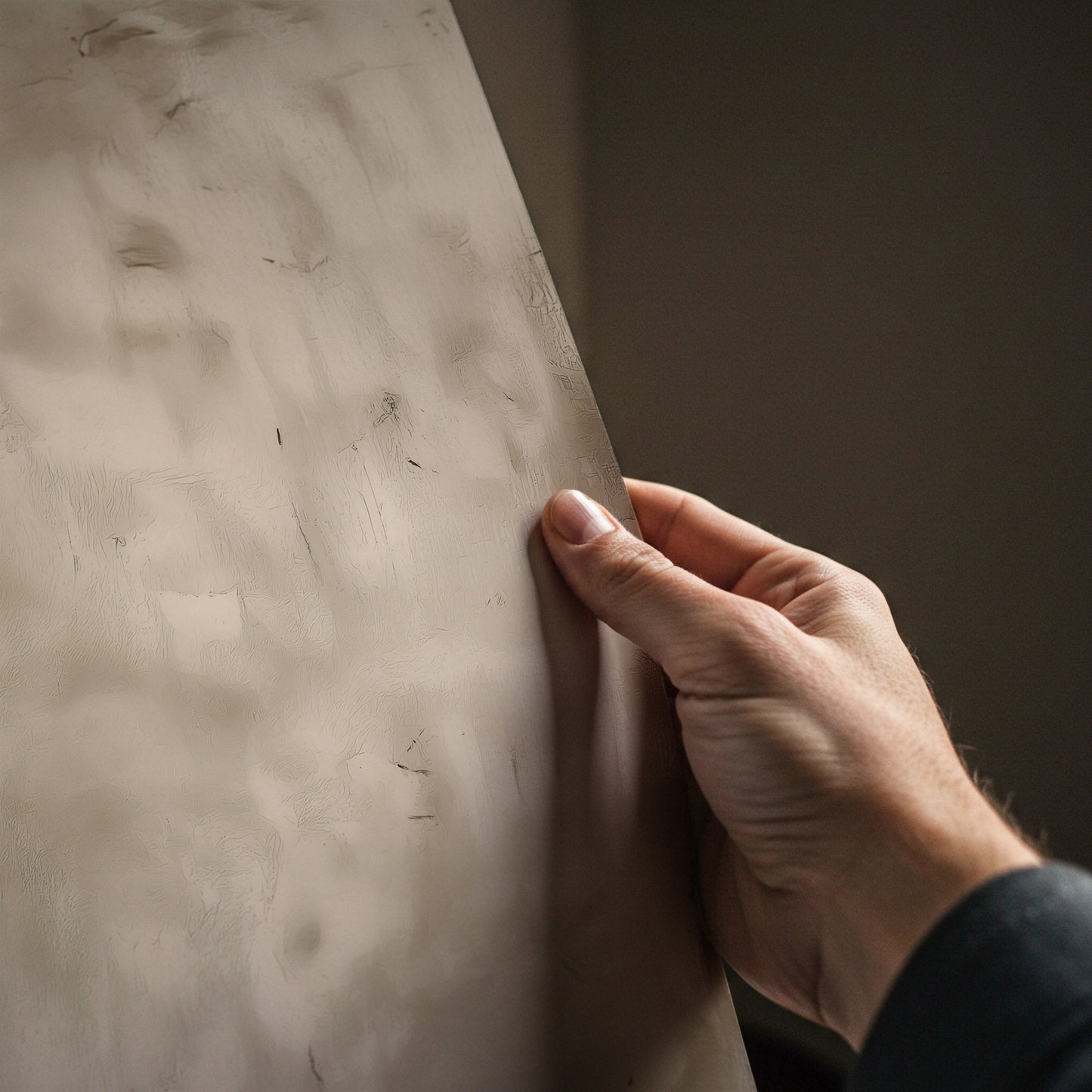 Brown & White Divided Painting Print