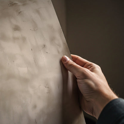 Brown & White Divided Painting Print