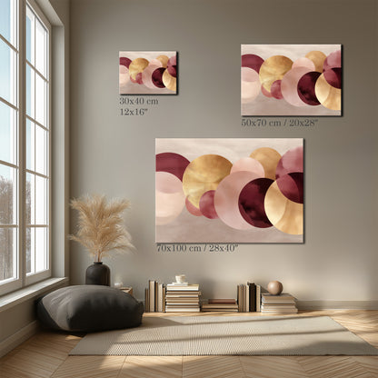 Abstract Circle Wall Art Canvas Print