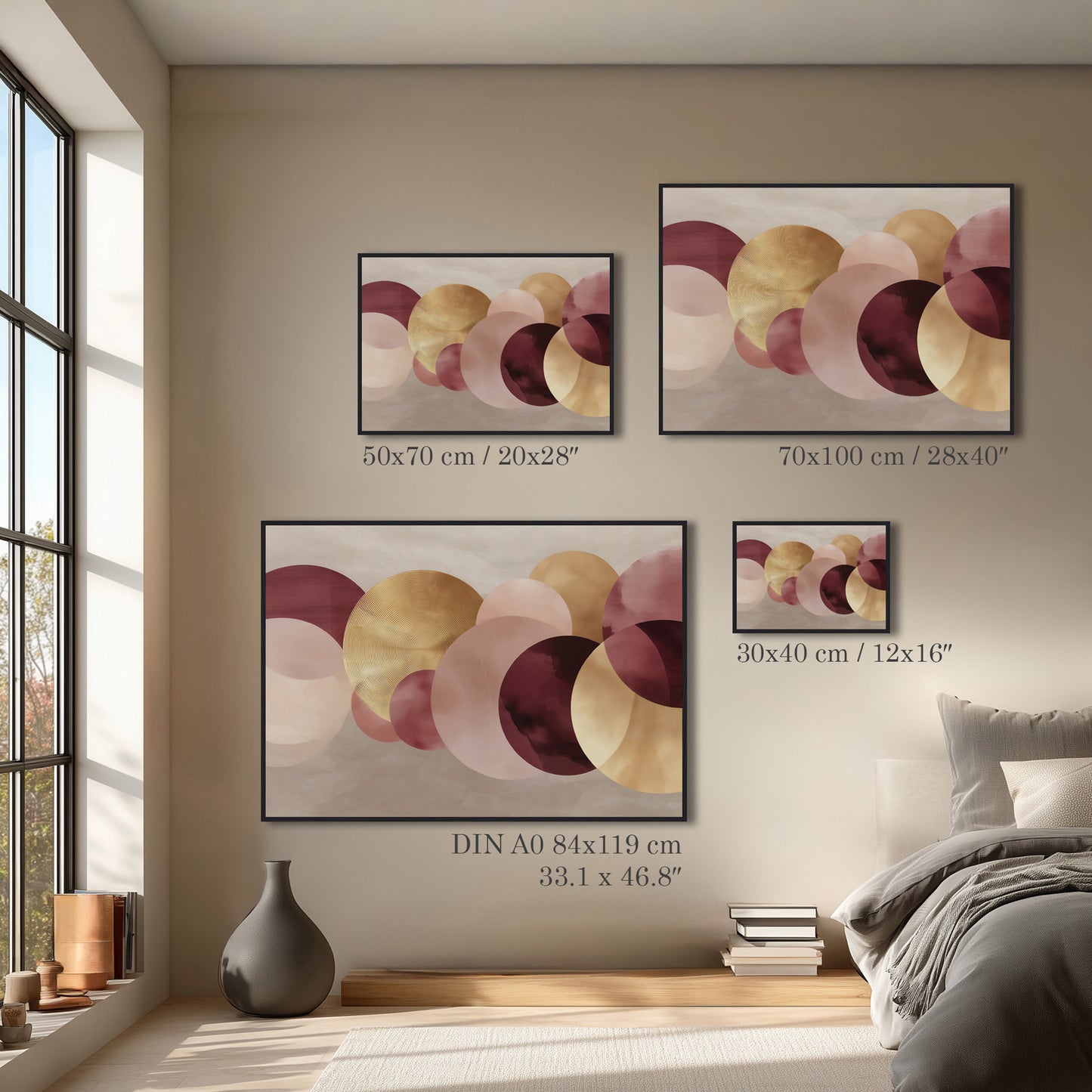 Abstract Circle Wall Art Print