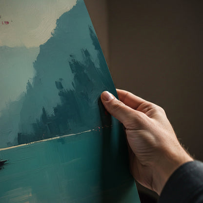 Japanese Lakeside Landscape Print