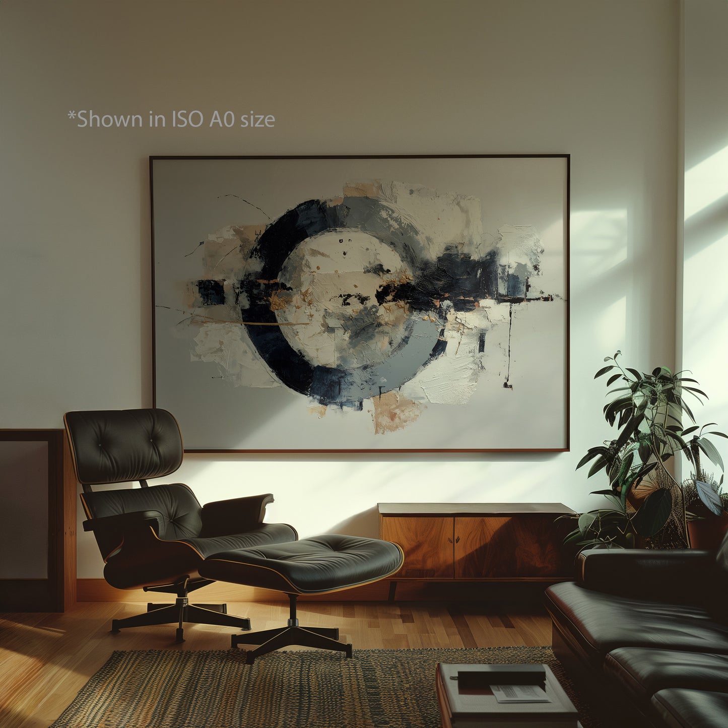 Modern Abstract Circle Print