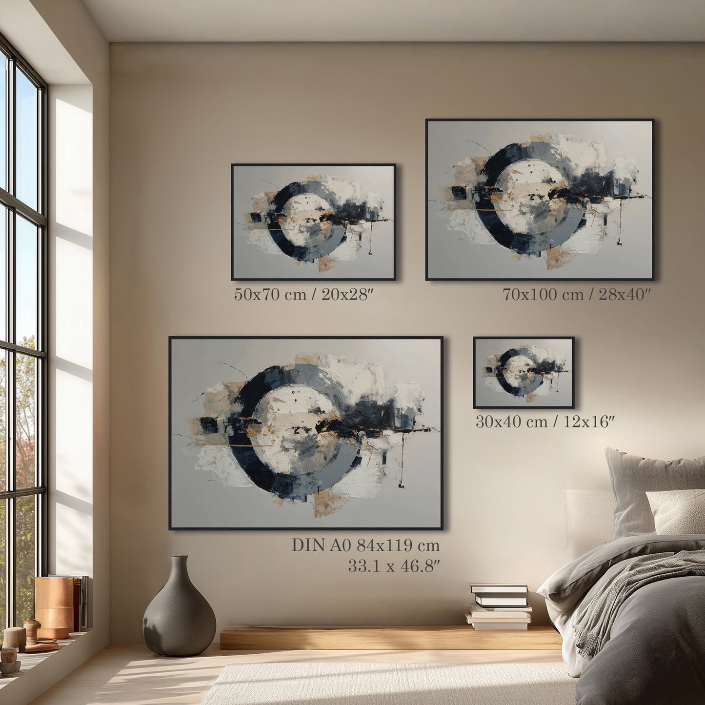 Modern Abstract Circle Print