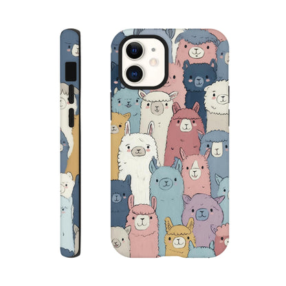 MYSTBIT ART | Alpaca Parade iPhone Case-MYSTBIT ART