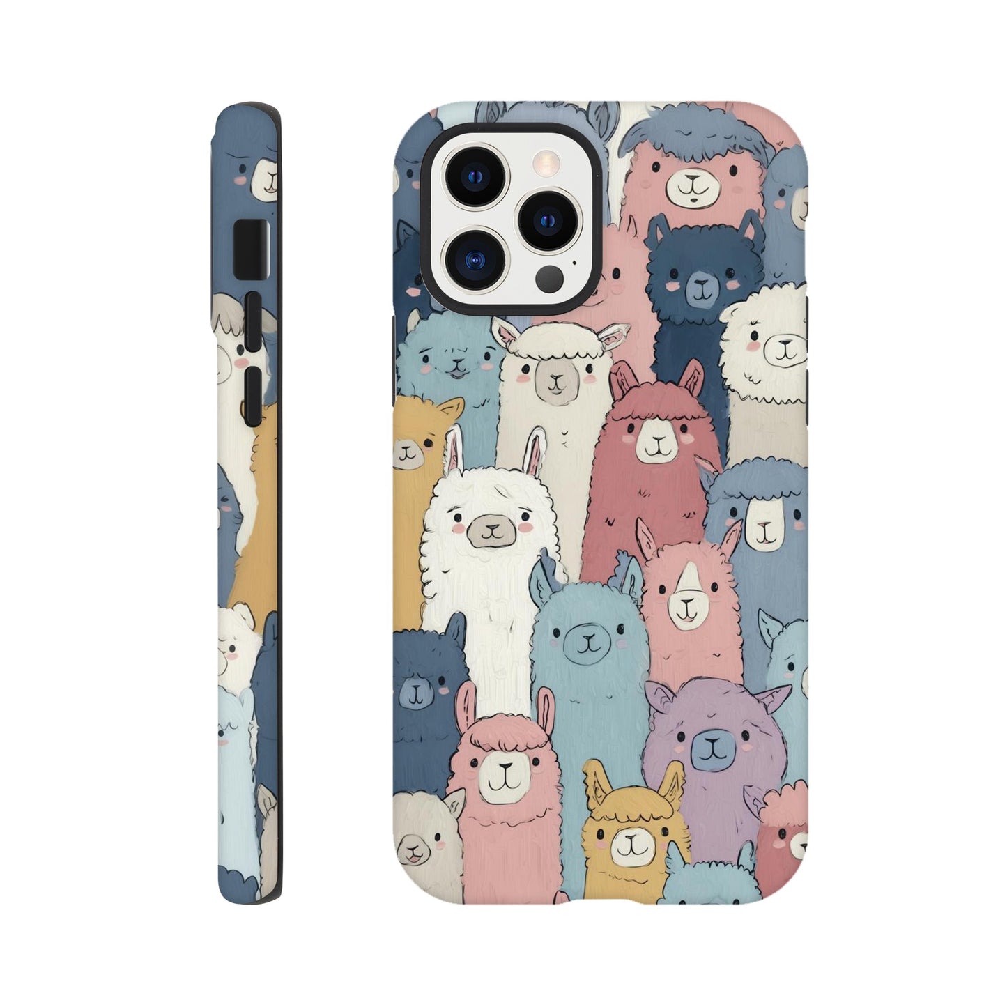 MYSTBIT ART | Alpaca Parade iPhone Case-MYSTBIT ART