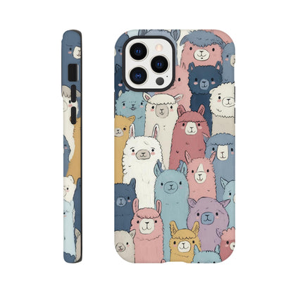MYSTBIT ART | Alpaca Parade iPhone Case-MYSTBIT ART