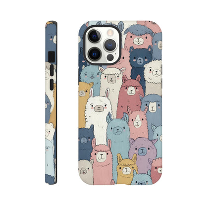 MYSTBIT ART | Alpaca Parade iPhone Case-MYSTBIT ART
