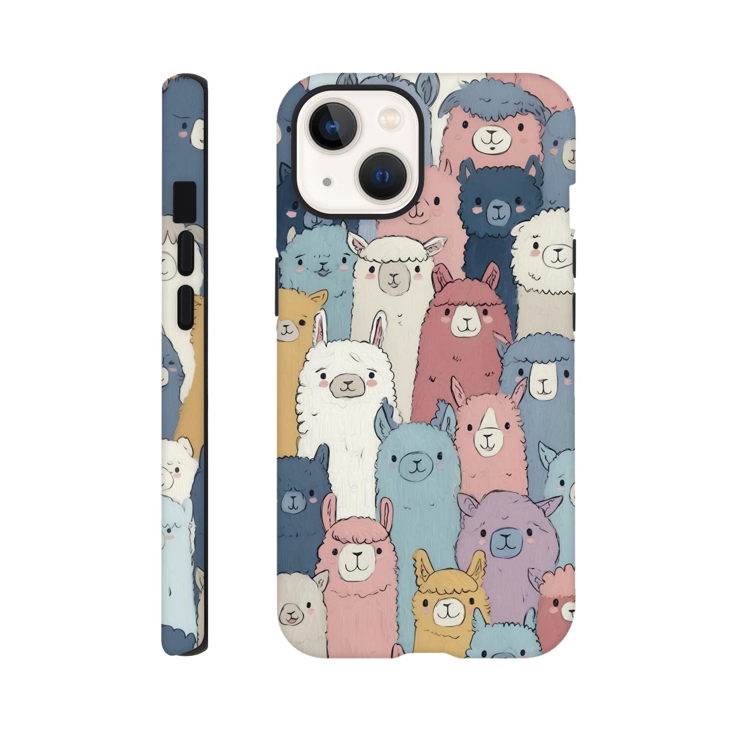 MYSTBIT ART | Alpaca Parade iPhone Case-MYSTBIT ART
