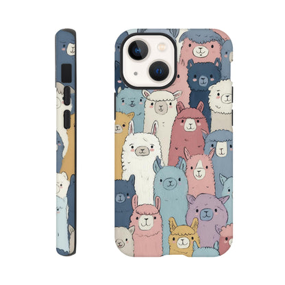 MYSTBIT ART | Alpaca Parade iPhone Case-MYSTBIT ART