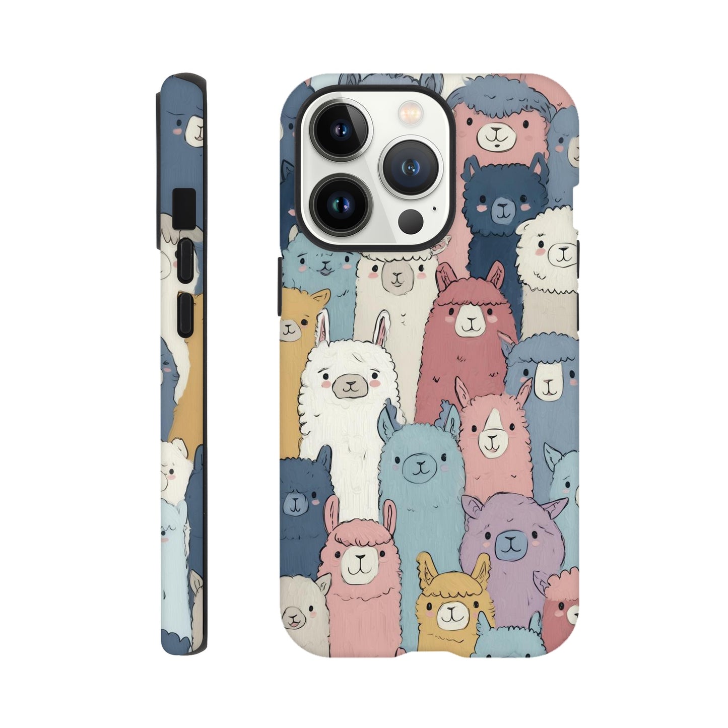 MYSTBIT ART | Alpaca Parade iPhone Case-MYSTBIT ART