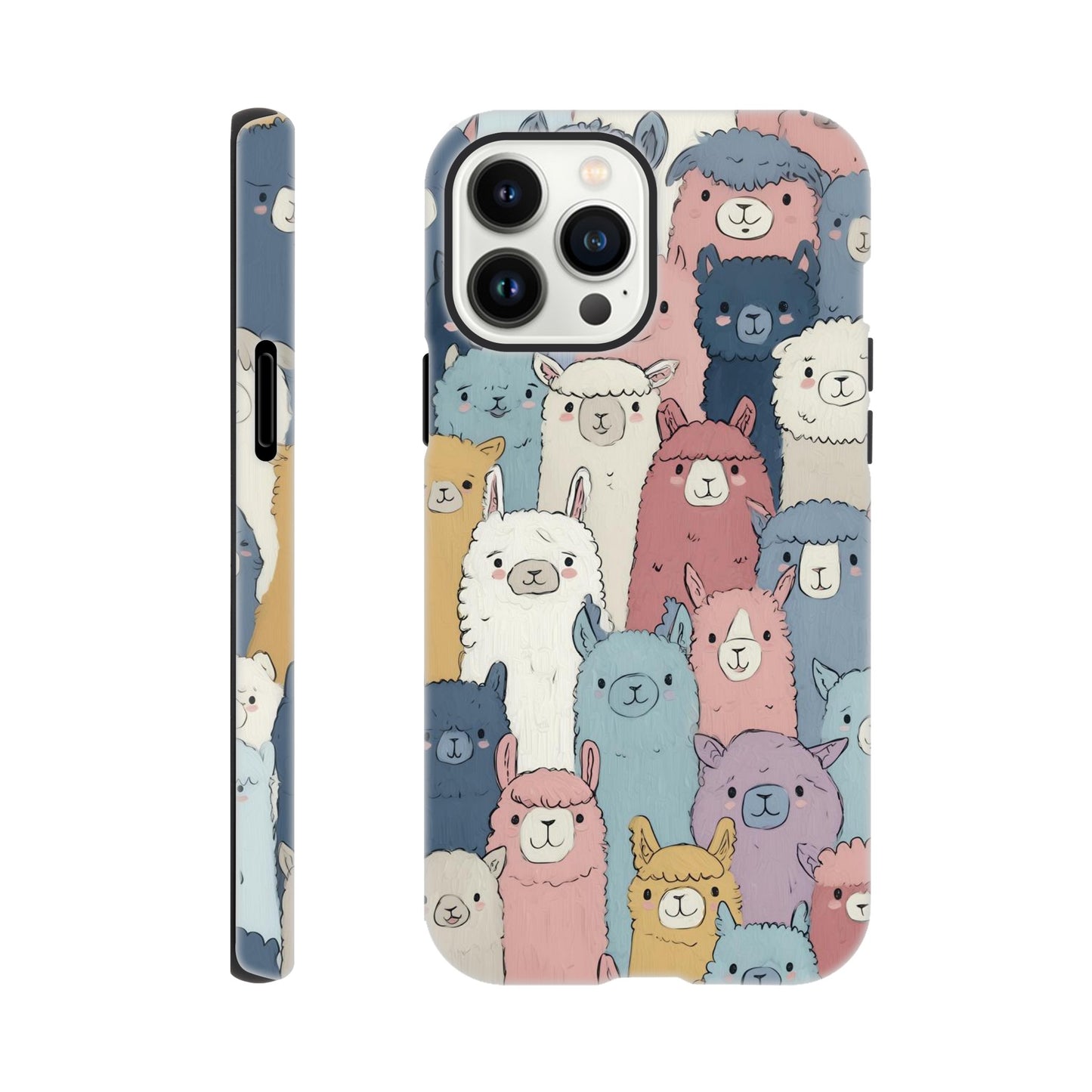 MYSTBIT ART | Alpaca Parade iPhone Case-MYSTBIT ART