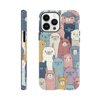 MYSTBIT ART | Alpaca Parade iPhone Case-MYSTBIT ART