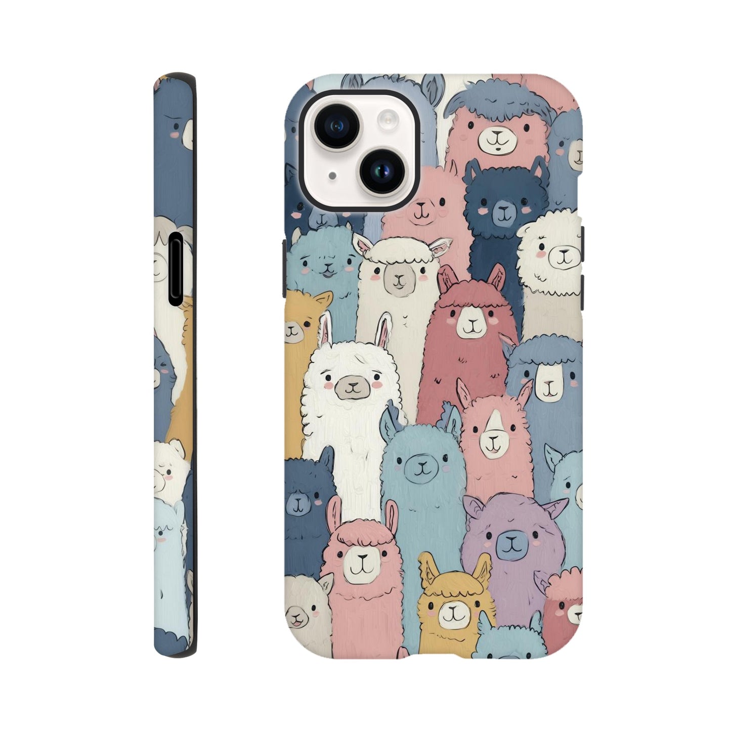 MYSTBIT ART | Alpaca Parade iPhone Case-MYSTBIT ART