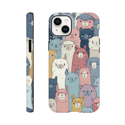 MYSTBIT ART | Alpaca Parade iPhone Case-MYSTBIT ART