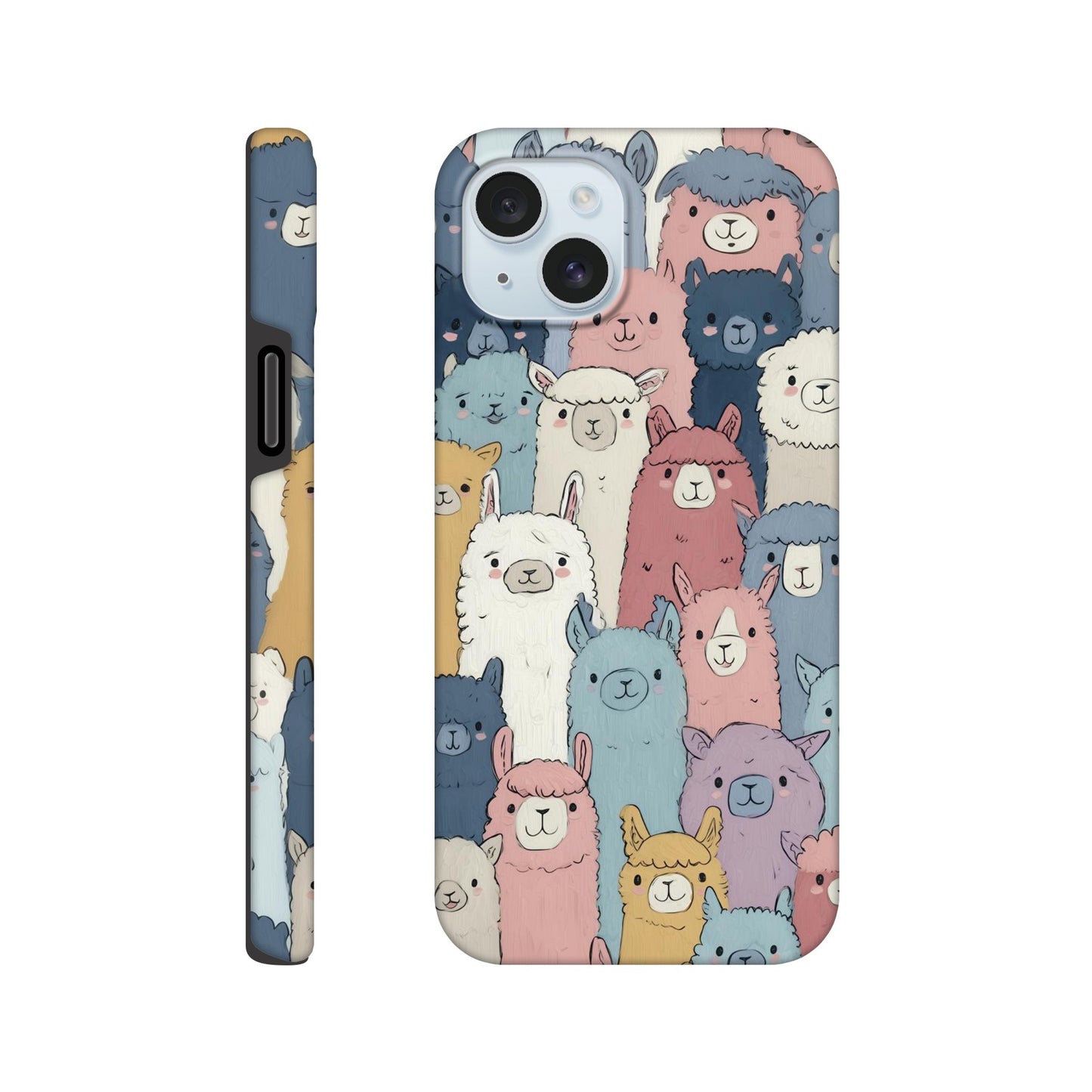 MYSTBIT ART | Alpaca Parade iPhone Case-MYSTBIT ART