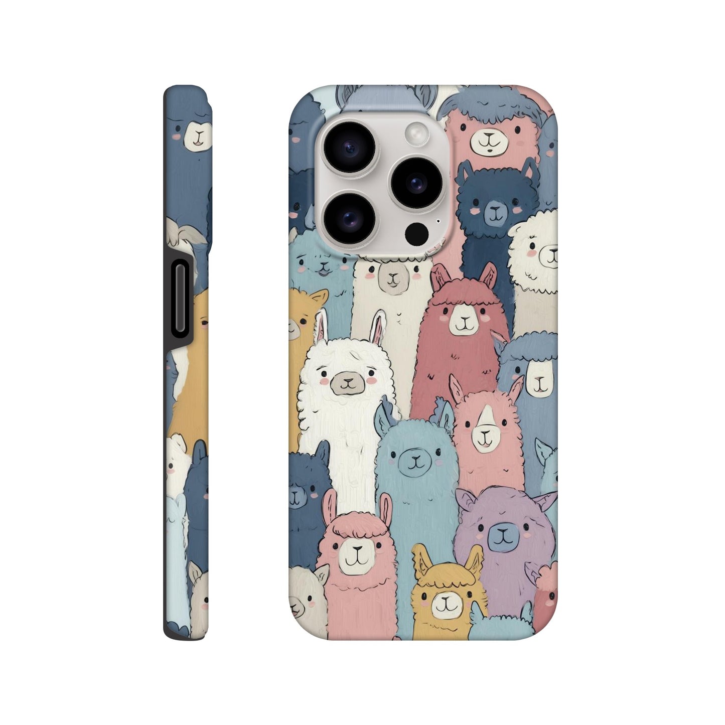 MYSTBIT ART | Alpaca Parade iPhone Case-MYSTBIT ART